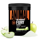 动物Fury Pre Workout Powder - 绿苹果,350mg咖啡因,BCAA氨基酸,2g Beta Alanine,Citrulline & Tyrosine,能源,焦点,力量,耐力,男女预研,20种服务