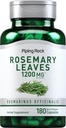 Piping Rock Rosemary leaves 1200mg | 180 Capsules | 草本植物提取 | Non-GMO, Gluten 免费补编