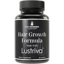 Lustriva 头发生长补充剂 -- -- 临床上证明,对男女的头发生长和皮肤进行双Blind研究,用生物锡10000mcg增强,用于最大结果