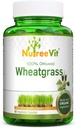 NureVit纯有机小麦草 超食品 粉末 500 mg(320 Capsules)