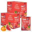Ener-C Tangerine & Grapefect 多维他命饮料混合物,1000mg 维生素C,非GMO,Vegan,真果汁粉,自然豁免支持,电解质,Gluten Free, 2-Packs of 30(60 Counter)