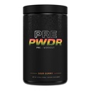 PWDRS 工作前粉,所有能源、泵、耐力和强度的自然工作前粉,配有咖啡因(Sour Gummy)