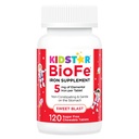 KidStar 养分 BioFe 纯铁烹饪 儿童与成年人,甜爆,无糖,用X醇甜化,120块可切片