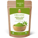 SPICY ORGANIC NEEM Powder – 16 oz. - 认证的USDA有机 - 非GMO - 新鲜干燥的NEEM叶粉用于健康发型和皮肤 - Azadirachta Indica Ayurvedic 草药用于总体健康