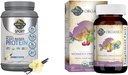 生命花园 有机维冈 运动蛋白粉 & Once Daily Women's Multi-Probiotics, BCAAs, 抗氧化剂, 30g 植物蛋白,维生素 A C D3 K B6 B12, 非 GMO
