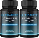 (2 Pack) 男性终极Pro Capsules for Men, 终极男性极端补充,全自然支持健康积极生活方式,Ultimate MalePro Reviews (120 Capsules)
