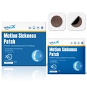Hionfurt 16ct Motion Sickness Patches – Sea Sickness Patches for Cruise, Car, Airplane, and Other Travel – Non-Drowsy, Effective, Lasts 72 Hours