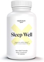 睡眠好自然睡眠援助 -- -- 成人非哈比特公式补充品w/Magnesium、L-Theanine、GABA和Serotonin -- -- 成人睡眠支助补充品(60个卡普尔、30个服务员)