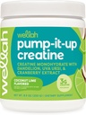 Wellah Creatine for Women (50 services, Coconut Lime) - 配有丹德利翁和Cranberry提取物的克里丁单水合物