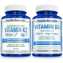 维生素D3 4000 IU和维生素K2 MK7 100 mcg 补充剂