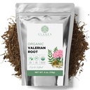 Elanen Naturals Organicals Valerian Root 4 oz. (113g),美国农业部认证的有机Valerian Root Herb 茶叶,Te De Valeriana Para Dormir,Valarian Officinalis 整体 Loose Leaf, Cut & Sifted