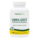 Natures Plus Vibra-Gest - 180 Capsules - 植物消化支持补充品 Probiotics,Live 水果和蔬菜酶 - 自然生活文化 - 180 服务品