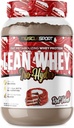 肌肉运动 Lean Whey 革命 TM 蛋白质粉 - Whey 蛋白质隔膜 - 低卡路里, 低碳, 低脂肪, 不可思议的火焰 - 25g 蛋白质/ Scoop - 2lb 红天鹅绒