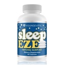 幼年睡眠 Eze - 自然睡眠支持 - Valerian Root, Passion Flower, 5-HTP, Melatonin - 非哈比特形态 - 睡眠支持补充 - (60 Capsules)