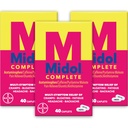Midol 完整的月经疼痛缓解卡片,有Acetaminophen用于周期性结扎,月经症状缓解卡片 - 40 Counter (Pack of 3) (Package May Vary)