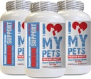 抗氧化犬治疗 - 狗免疫支持 - 助推器 - 健康PET - 补充 - 狗过敏救药 - 180 治疗 (3瓶)