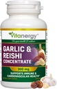 Garlic & Reishi Capsules - 心血管健康与免疫支持 - 精通整批批提取,无余味 - 120 Vegan Caps