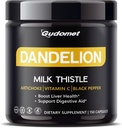 Dandelion with Milk Thetle, Artichoke, Vitamin C & Black Pepper – 支持活人健康与消化援助 - 150 Capsules - 美国制造