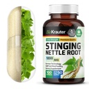 BIO KRAUTER Sting Nettle Capsules 1200 mg - 100 天然尿液Tract & 总体支持Caps - Nettle根粉(Urtica Dioica) - 非转基因生物