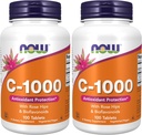 现有补充品,配有Rose HIPS & Bioflavoids的维生素C-1 000,抗氧化剂保护*,100片(包2)
