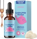 JoySpring Lions Mane for Kids – 儿童与托德勒斯的演讲延迟补编 – 狮子的Mane蘑菇, Gotu Kola & Ashwagandha 用于语音治疗与认知支持 – 易取液体 – LingoLeap Herbal