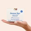 IMMUN'ÂGE - 抗衰老补充剂 - NRF2 活性剂 - 免疫支持剂 - 抗氧化剂 - 细胞能量促进剂 - 皮肤老化防护剂 - 100% 日本发酵的木瓜 - 粉末 - 30个包×3克