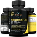 叶片籽油盖-1000毫克 - 120维根软盖-在欧米茄3,6,9-冷压叶片籽配方-4个月供应-作者:NextGenU