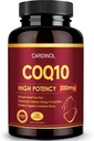 CoQ10 200mg 软胶 配有 PQQ & Omega 3, 最大吸收合酶 Q10, 强大的抗氧化剂 心脏和能源健康, 120 计数, 4个月供应, 非 GMO