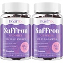 红花胶 88.5 mg 配有镁 Max 力量 红花 配有圣约翰蠕虫,GABA,Rhodiola,Rosemary & Passion Flower Frafts for Mood, Focus - 120 services