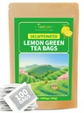 TeeLux 脱咖啡因柠檬绿茶, 平滑的脱咖啡因绿色茶, 刷新柠檬阿罗玛和弗拉沃尔, 100 Counter