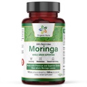Aura Moringa Leaf Capsules 1500mg - 150 HPMC Veg - 全叶绿色超级食物营养 – 天然靴子代谢 能源 健康 和 Stamina 100%纯安全 莫林加 – Non GMO.