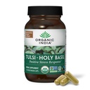 ORGANIC INDIA Tulsi 圣巴西尔卡普勒斯 - 圣巴西尔卡普勒斯 - 圣巴西尔卡普勒斯- 圣巴西尔卡普勒斯补充品,草药补充品,免疫支持,压力救济,维加恩,无胶囊,科舍尔,有机,非GMO - 90卡普勒斯