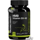 HMB和维生素D3 补充1000 MG(180 Capsules) - HMB 补充4000 UI的D3 & Calcium - 肌肉生长,强和治愈 - B-Hydroxy B-Methylbutylate Butyrate - 男性肌肉构建器