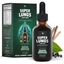 超级邦赛超级肺 Mullein Drops – 草药肺支持丁香与穆林叶提取 长老莓 Reishi Marshmallow Root – 支持清清呼吸与健康 – 2 oz