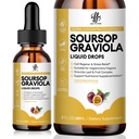 iMATCHME 消化、支持健康皮肤和睡眠的Soursop Graviola Premium Soursop Graviola, Soursop 提取液体从Graviola叶和水果中脱落,糖/咖啡因/葡萄糖自由,激情水果火焰,2 Fl Oz