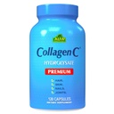 ALFA VITAMINS CollagenC 水解精精膳补充剂,配有维生素C,支持皮肤,毛发,钉子和骨质健康,增强Collagen生产,Collagen Peptides用于复燃,120 Capsules