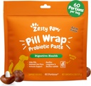 Zesty Paws Pill 包装 Probiotic Paste for Dogs - Immune & 消化系统支持 - Bacon Flavor - 与 DE111 细菌 subtilis - Pockets Any Pill, Tablet & Capsule for Your Dog - 4.2oz - 60 Portions