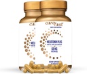 Melatonin Plus - 高剂量60mg Melatonin 配有锌和镁以更好地吸收 - 用于综合健康 - 180 维吉卡普尔