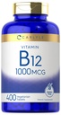Carlyle Vitamin B12 1000 mcg | 400 片 | 蔬菜,Non-GMO, Gluten 免费补充