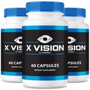 (3 Pack) X Vision Capsules - 总体眼部健康的官方公式片,Xvision Optics Night Vision,所有保护视力的自然补充,光学维生素支持审查(180 Capsules).