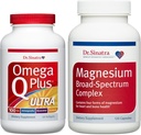Sinatra Omega Q Plus博士,100毫克CoQ10和压力降低Ashwagandha Plus Magnesium Broad-Spectrum Complex Ultimate Heart Health Bundle 高级心血管支持