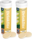 Drinklits柠檬液支持片(2) Tube Bundle – 每日豁免 - 0g 糖 - 维生素 - 电解质 - 草药混合物 – 20 services - 10 tables – 每块Tube