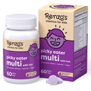 Renzo的"吃肉的小孩多维他命" 用铁,用维生素D3和K2和更多解决孩子们的维生素,60个无糖的糖片,樱桃莫的樱桃裂