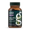 Gaia Herbs Hair, Skin & Nails - 支持健康皮肤, Hair & Nail Health* - Astaxanthin, 马尾, Gotu Kola & Burdock - 60 Vegan Liquid Phyto-Capsules (30名服务人员)