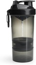 Smartshake 原创 2GO, 20 oz Shaker Cup, Gunsmoke Black (Package May Vary) (英语).