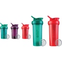 BlenderBottle Classic V2 20-Ounce Shaker Bottle, 3-Pack:红色,绿色,和Plum & Classic V2 Shaker Bottle Perfect for Protein Shakes and Pre Workout, 28-Ounce (2 Pack),红色,绿色