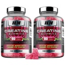 铁实验室 营养 Creatine 单水合物(180 Gummy Bears) - 3600mg Per service - 草莓 Flavor - 男女高强度 Creatine (180 Vegan Gummys)