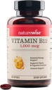 NatureWise Vitamin B12 1000 mcg - 支持能量代谢,精神清晰,神经系统健康-易向吞咽,无大豆和葡萄糖,非GMO-360 Count [1年供应]