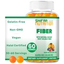 SHIFAA NUTRION Halal & Gluten free Fiber Gummys for Kids and Adults → 4g, 30–60 services → 60 Gummys → 改善消化健康,豁免和Gut Health → Vegan Prebiotic → → 非GMO, Gelatin-free