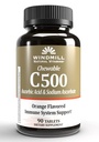 风车健康产品 厨艺维生素C-500,免疫系统支持,强抗氧化剂,90片,90个计数